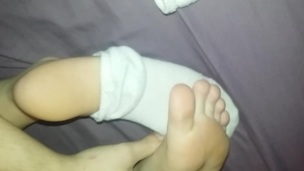 wife foot play